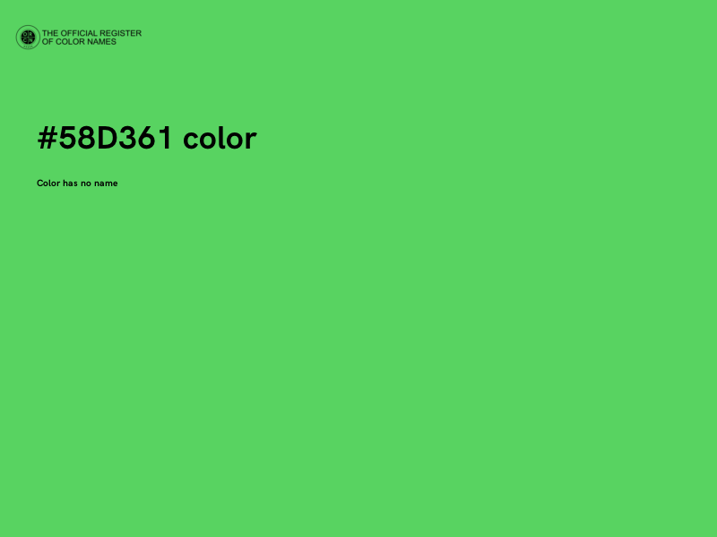 #58D361 color image