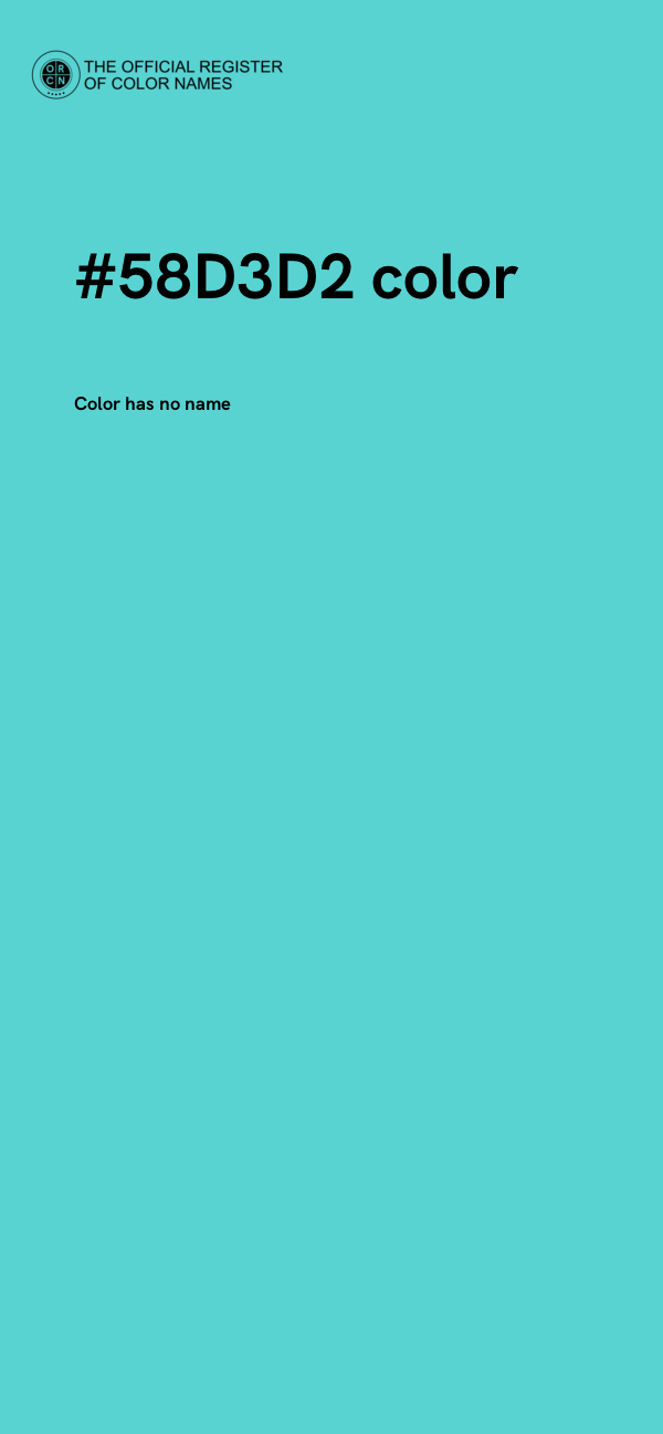 #58D3D2 color image