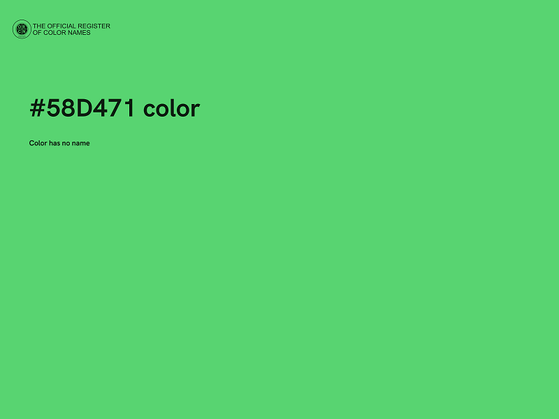 #58D471 color image