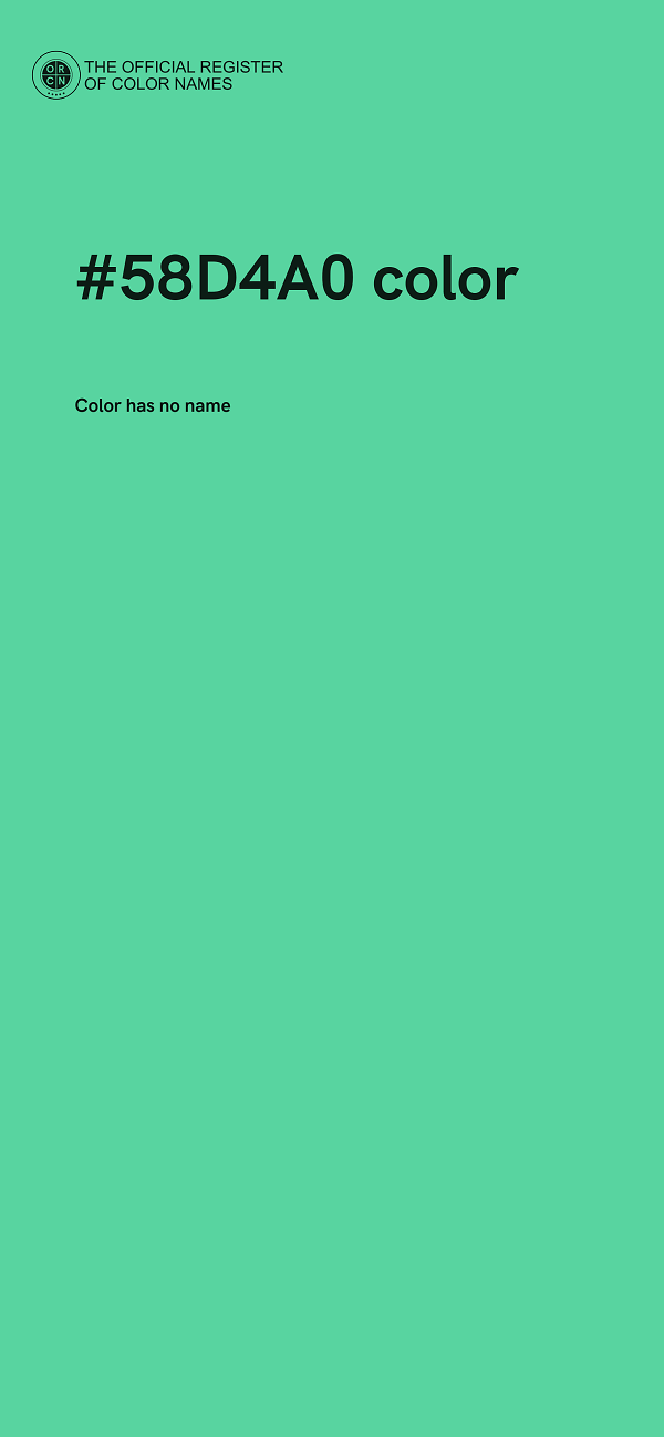 #58D4A0 color image