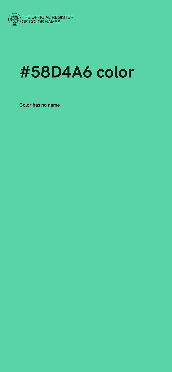 #58D4A6 color image