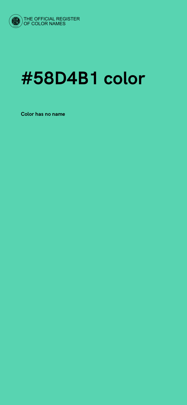 #58D4B1 color image