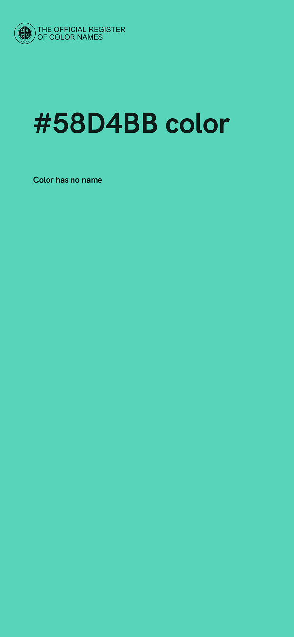 #58D4BB color image