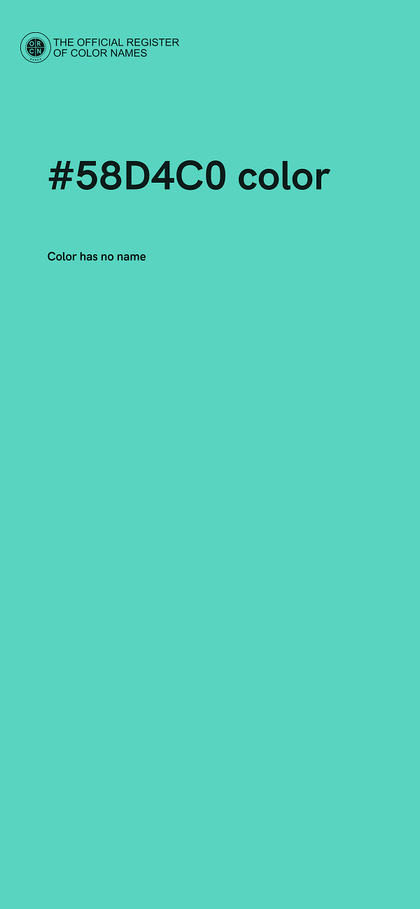 #58D4C0 color image