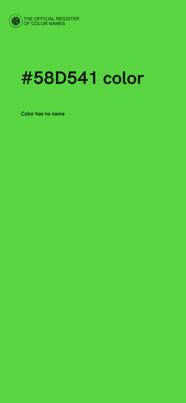 #58D541 color image
