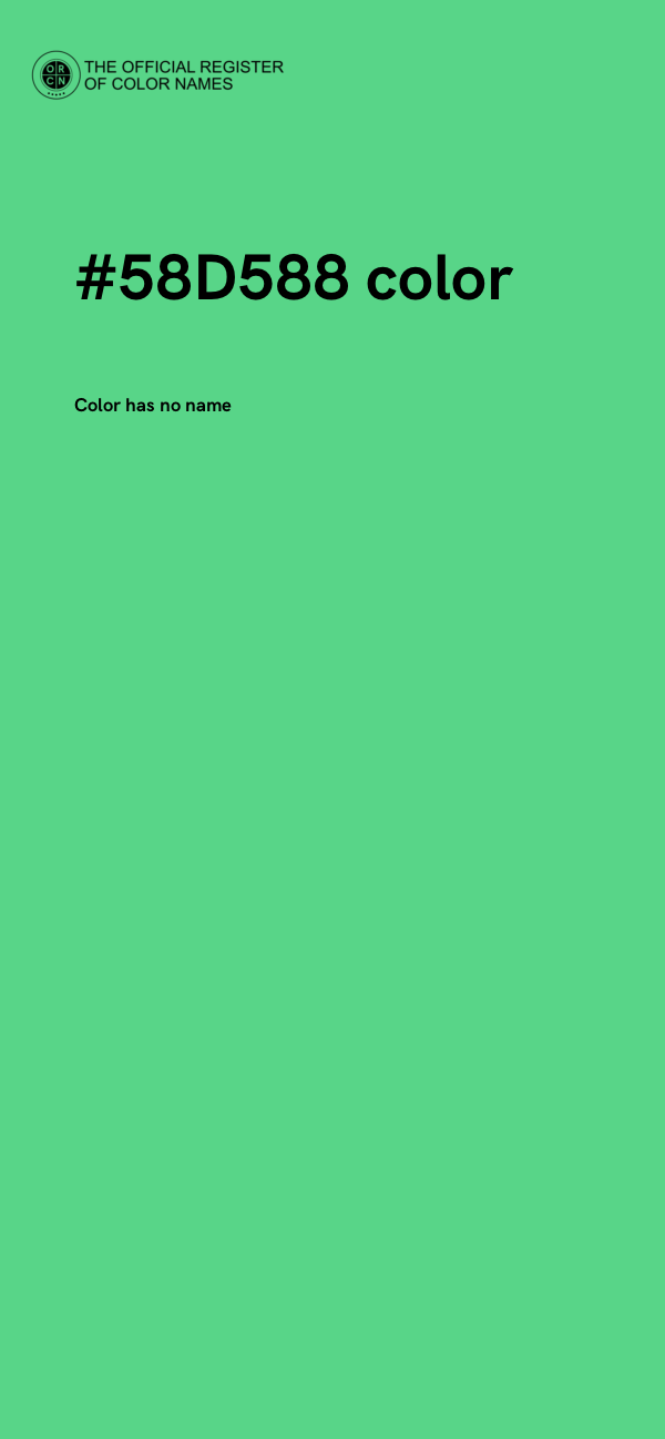 #58D588 color image