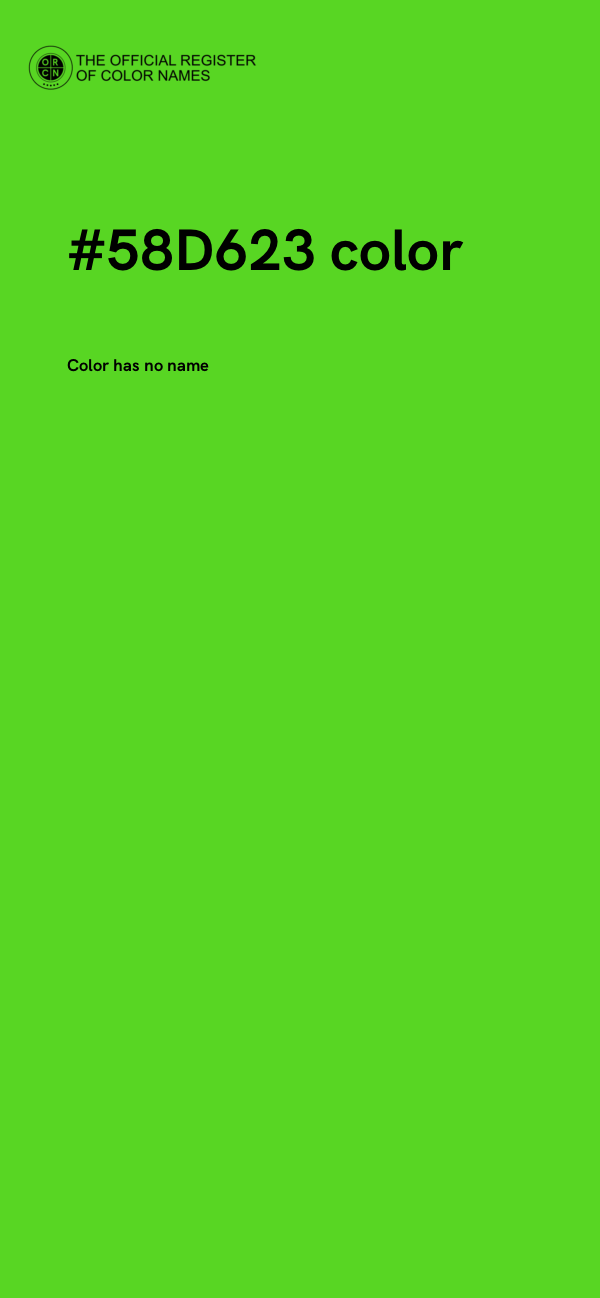 #58D623 color image