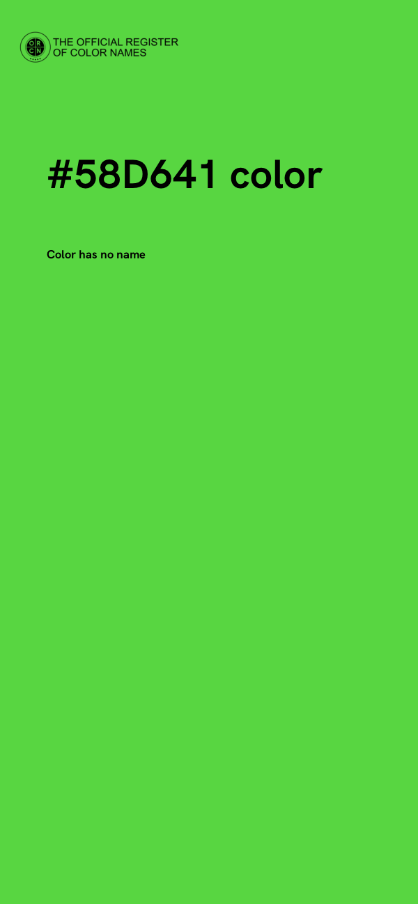 #58D641 color image