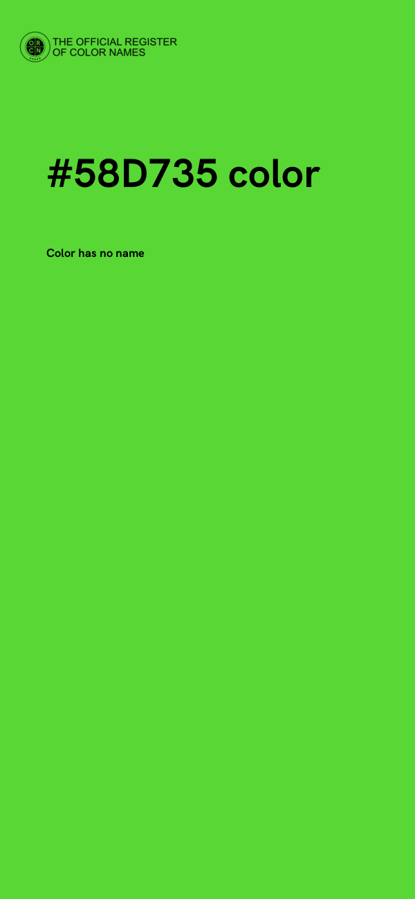 #58D735 color image