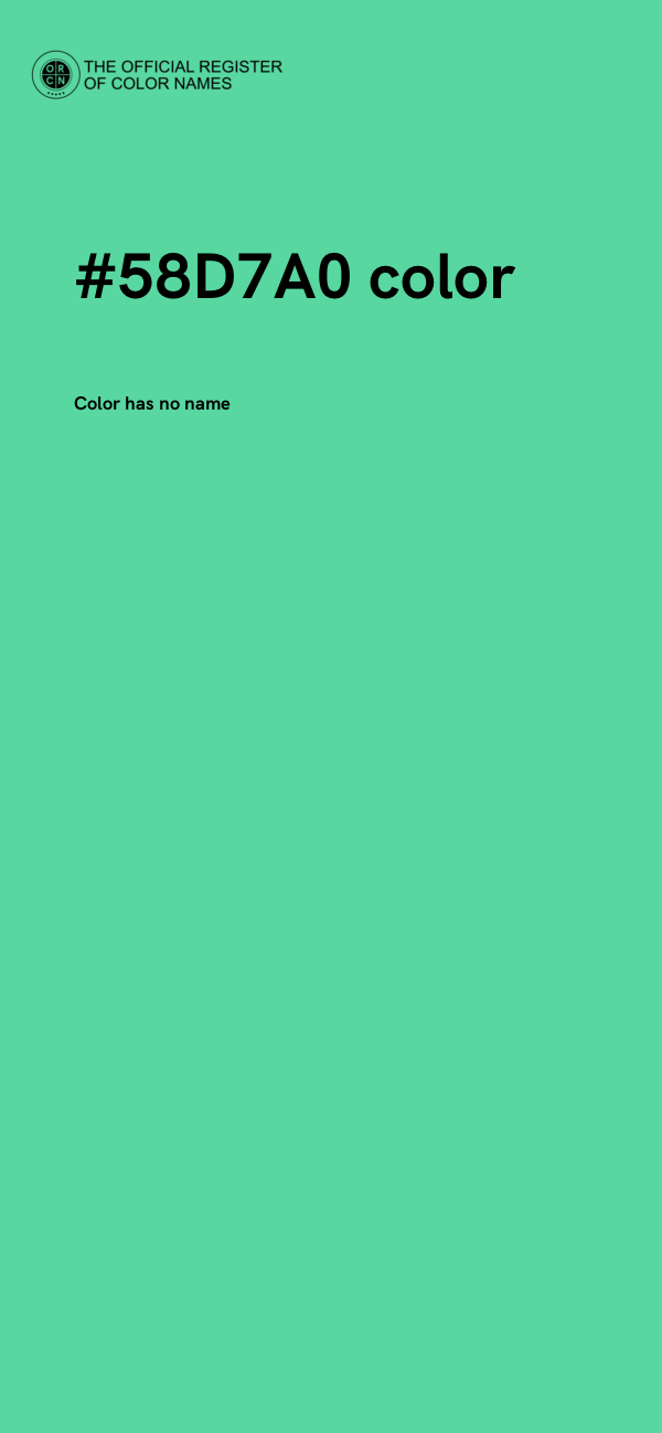 #58D7A0 color image