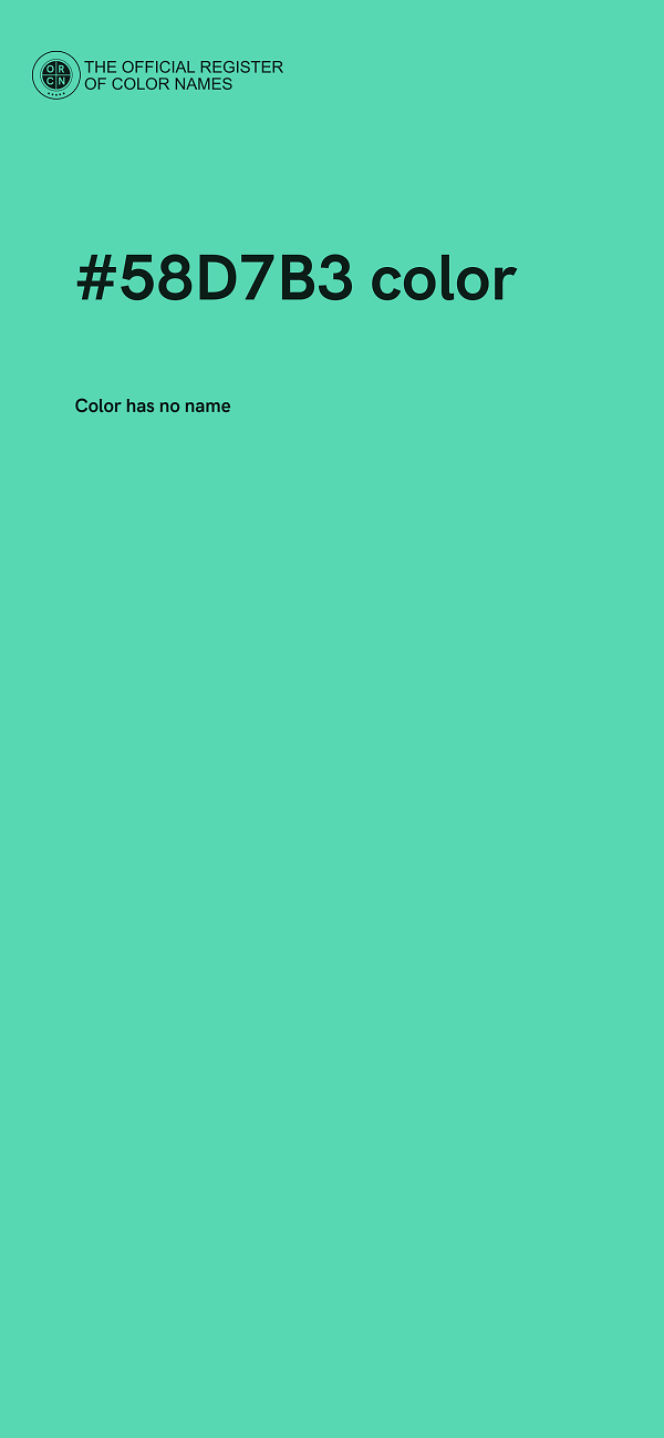 #58D7B3 color image