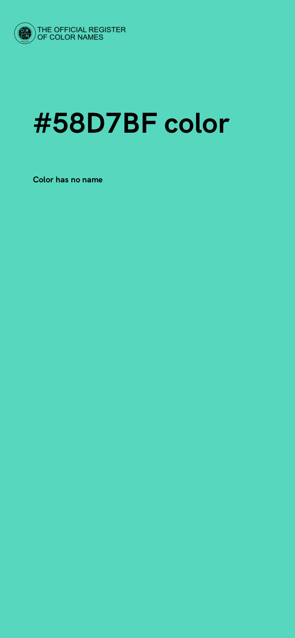 #58D7BF color image