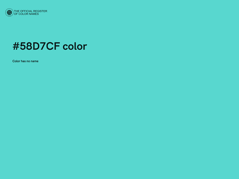 #58D7CF color image