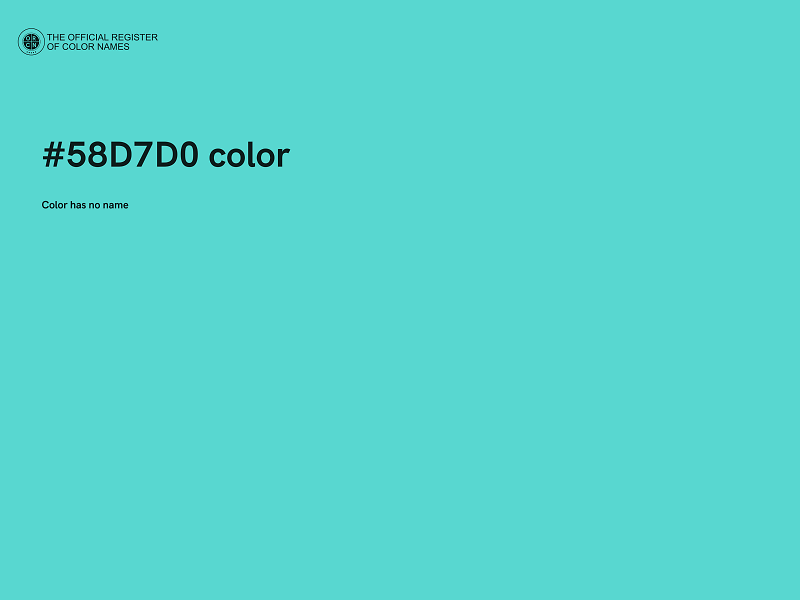 #58D7D0 color image