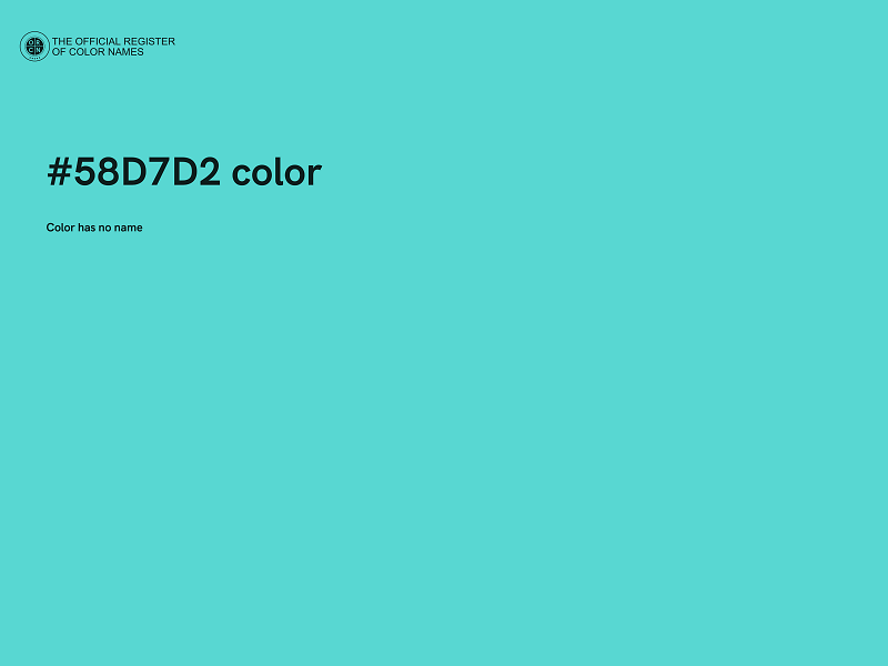 #58D7D2 color image