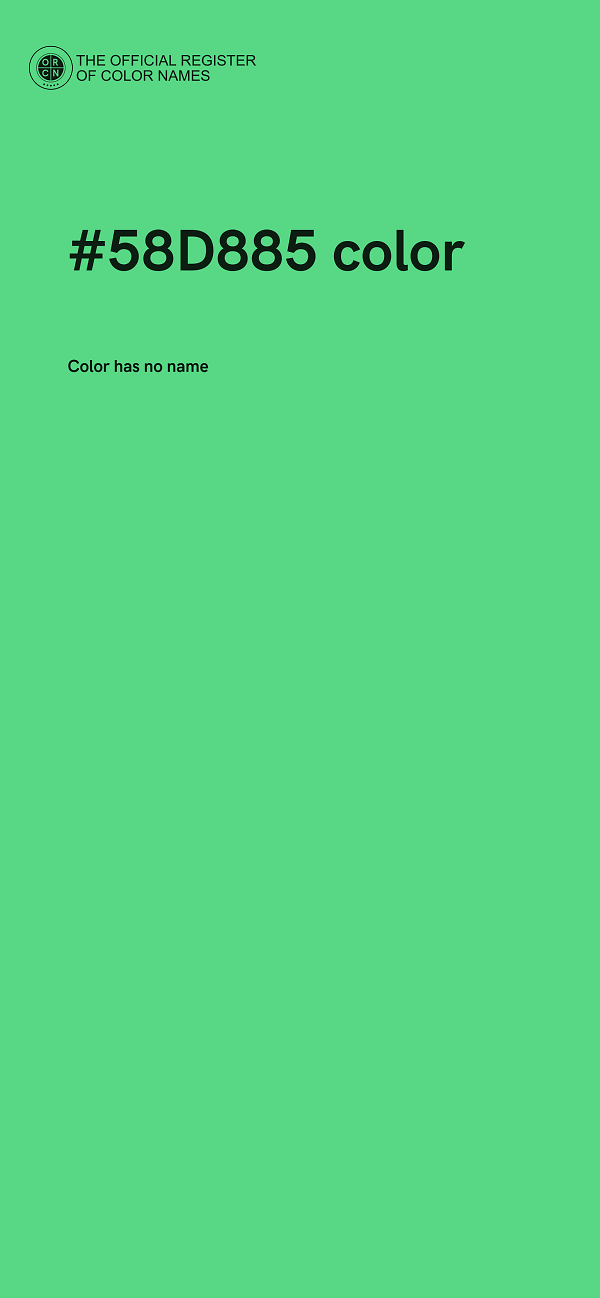 #58D885 color image
