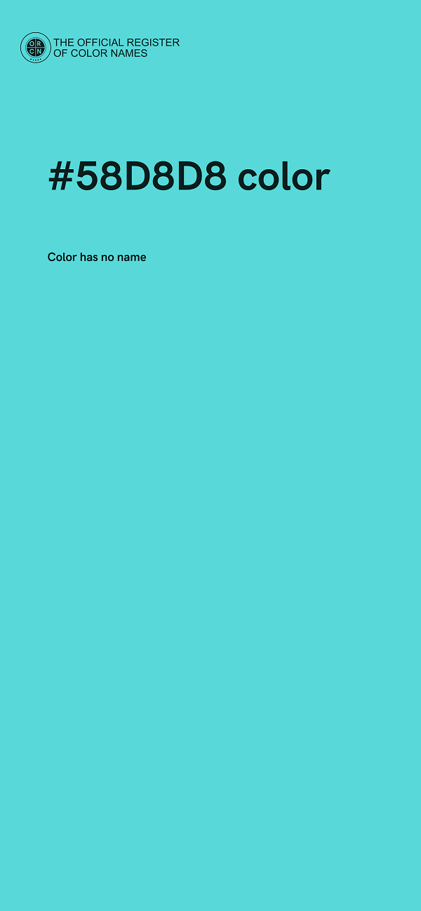 #58D8D8 color image