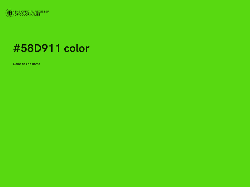 #58D911 color image