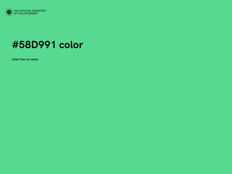 #58D991 color image