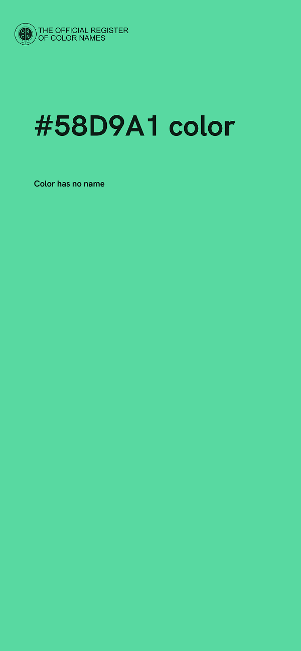 #58D9A1 color image