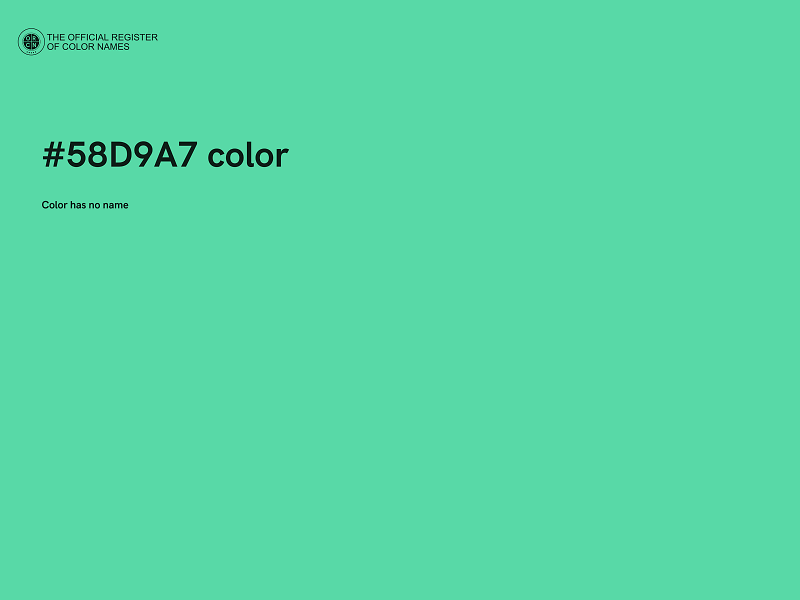 #58D9A7 color image