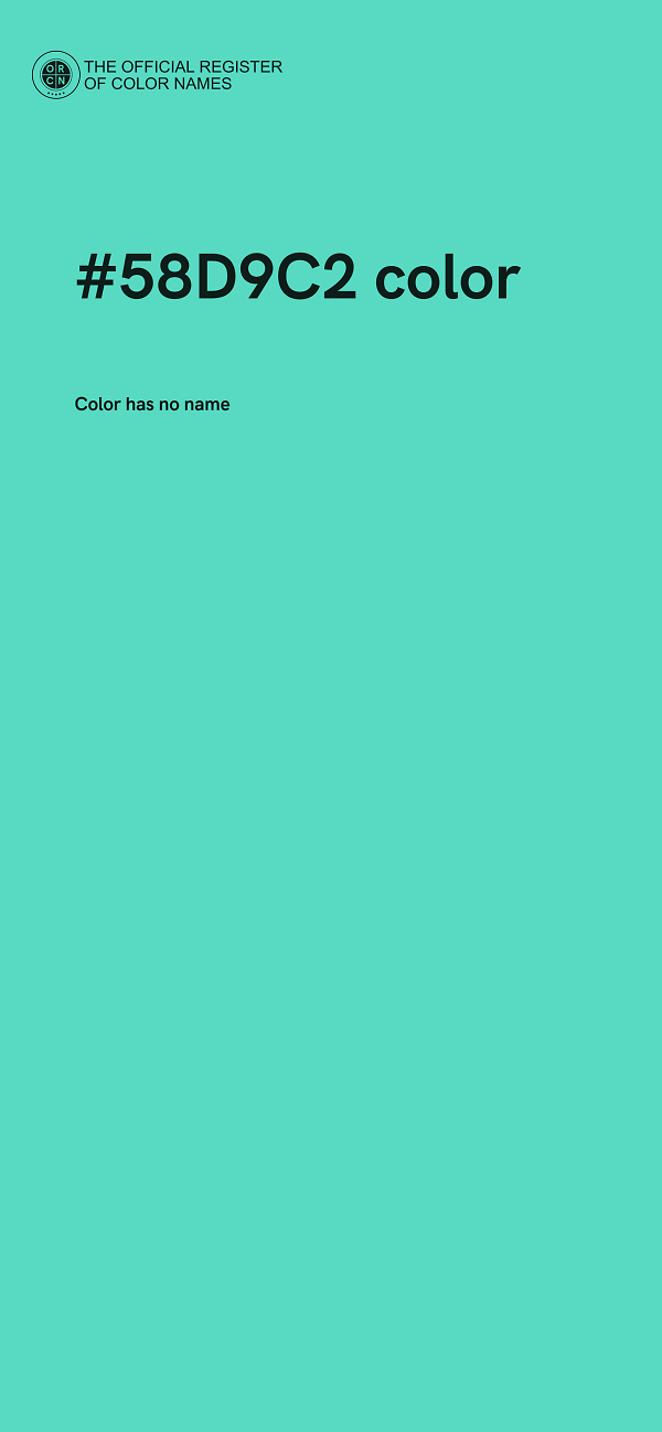 #58D9C2 color image