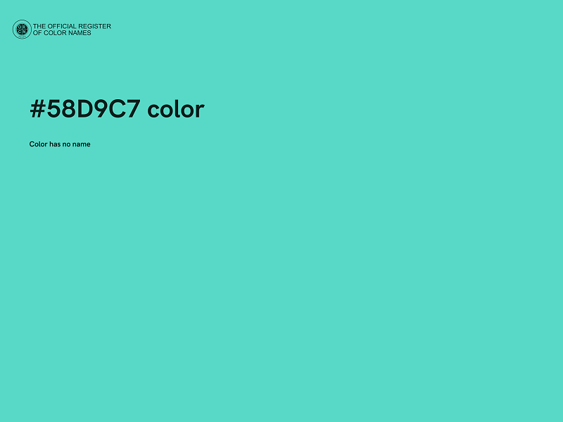 #58D9C7 color image