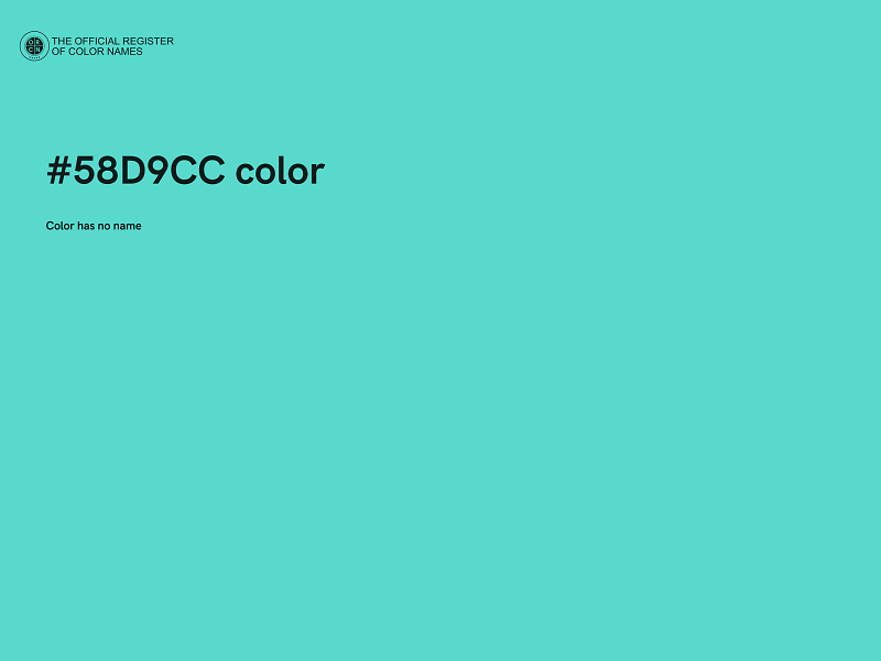 #58D9CC color image