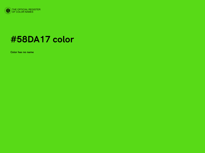 #58DA17 color image