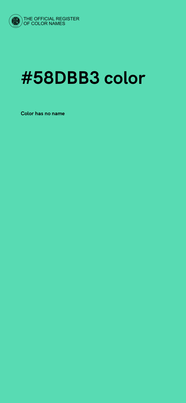 #58DBB3 color image