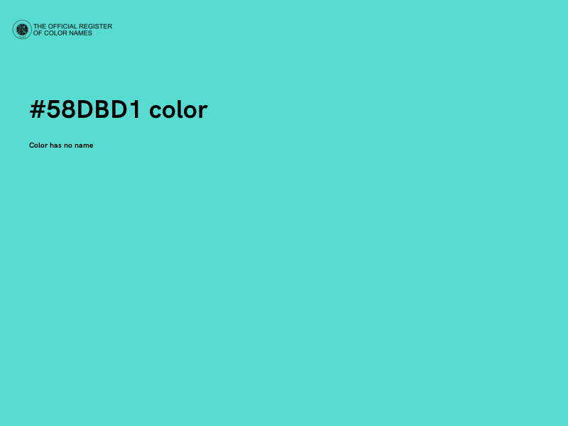 #58DBD1 color image
