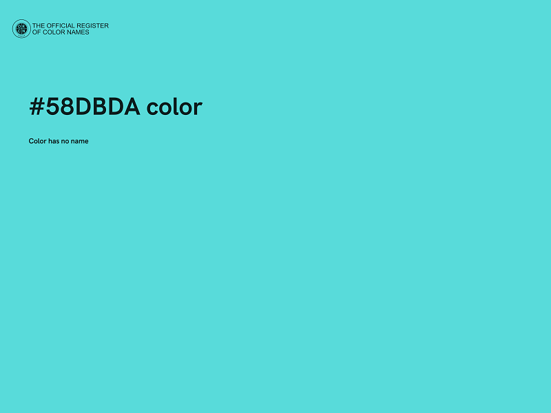 #58DBDA color image