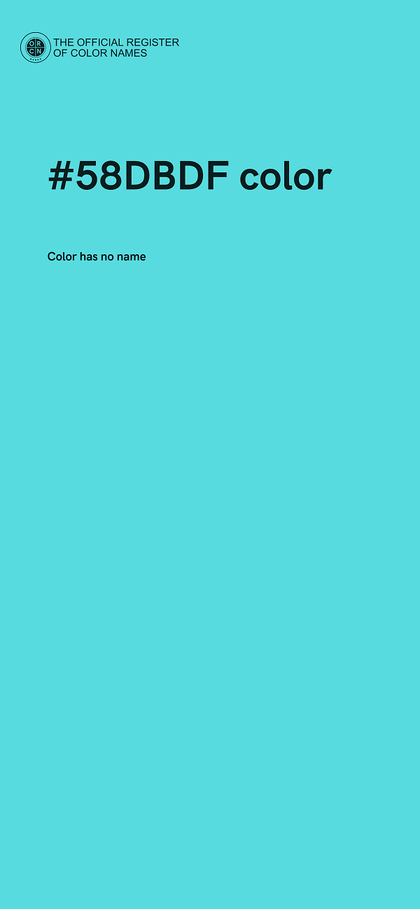 #58DBDF color image