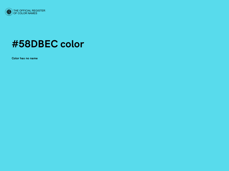 #58DBEC color image