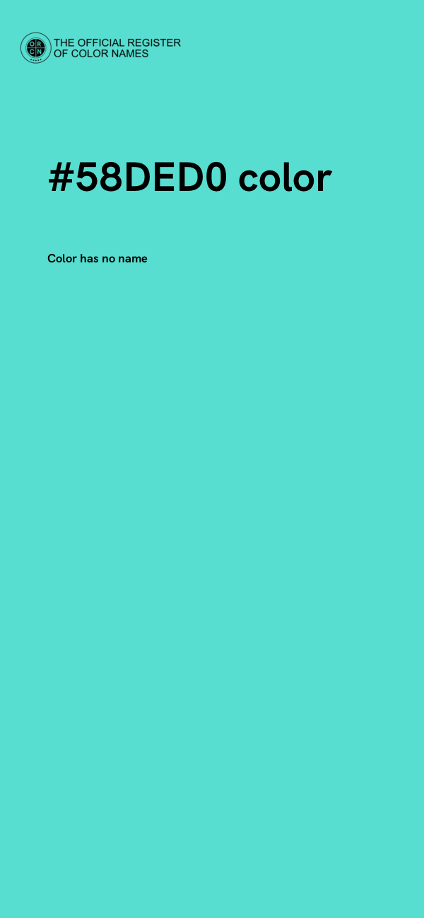 #58DED0 color image