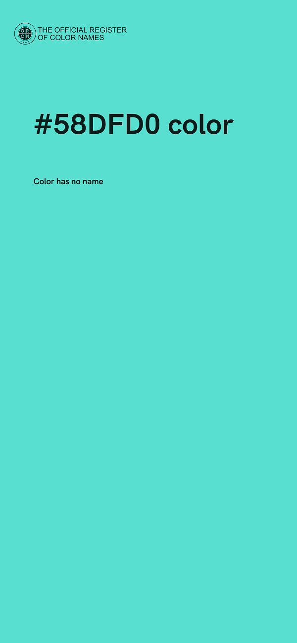 #58DFD0 color image