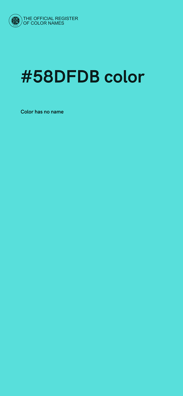 #58DFDB color image