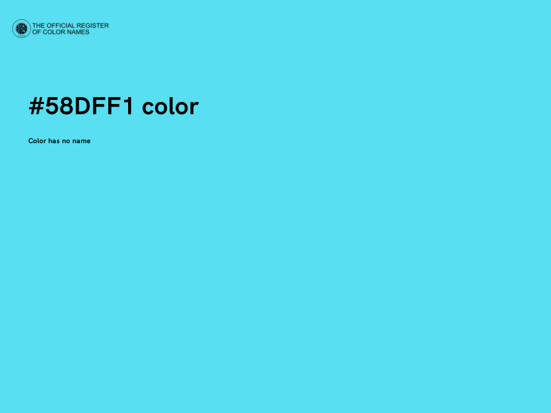 #58DFF1 color image