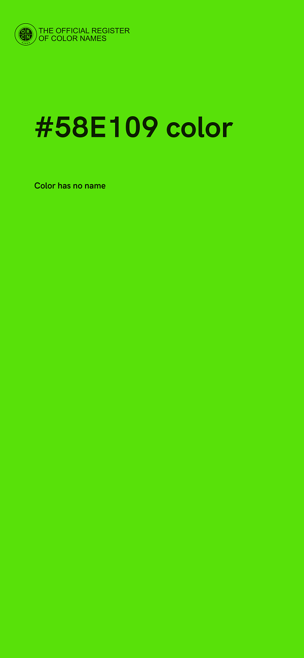 #58E109 color image