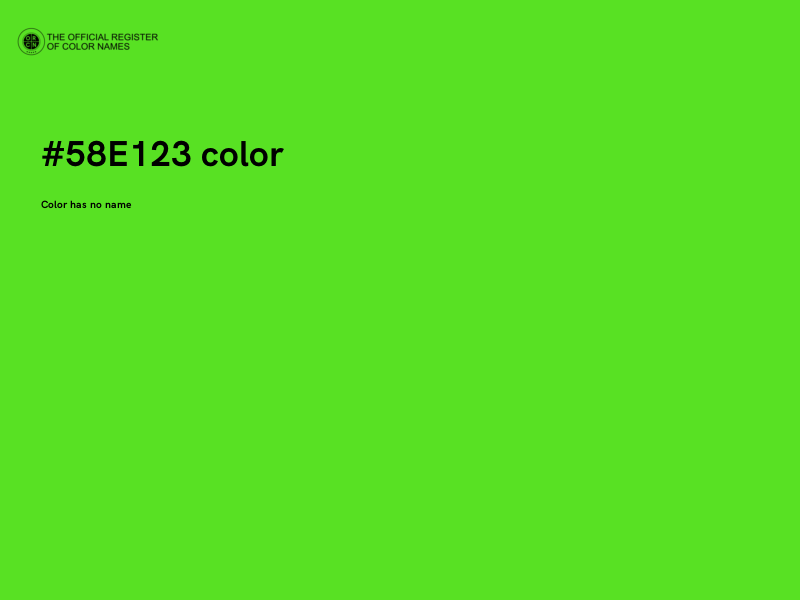 #58E123 color image