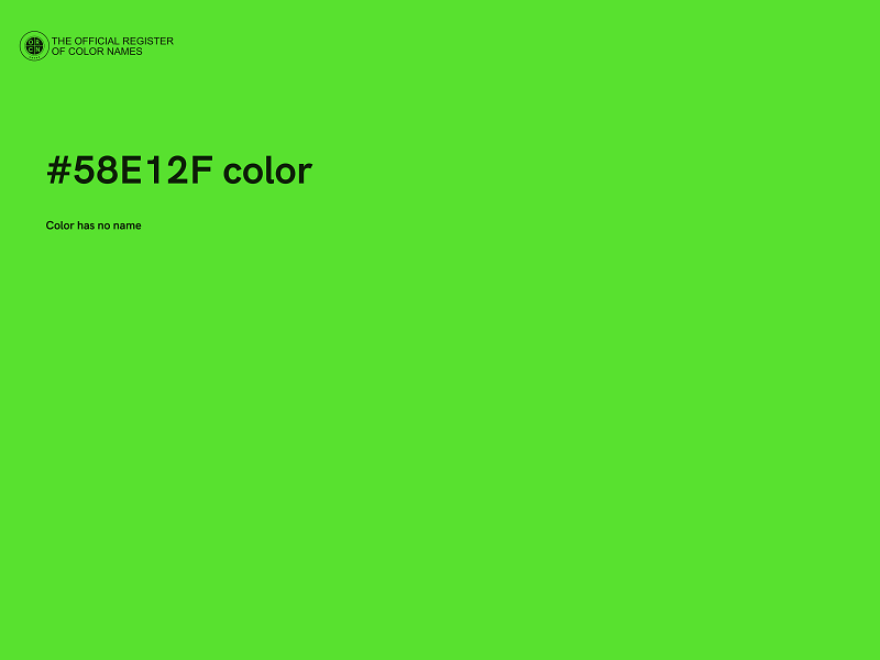 #58E12F color image