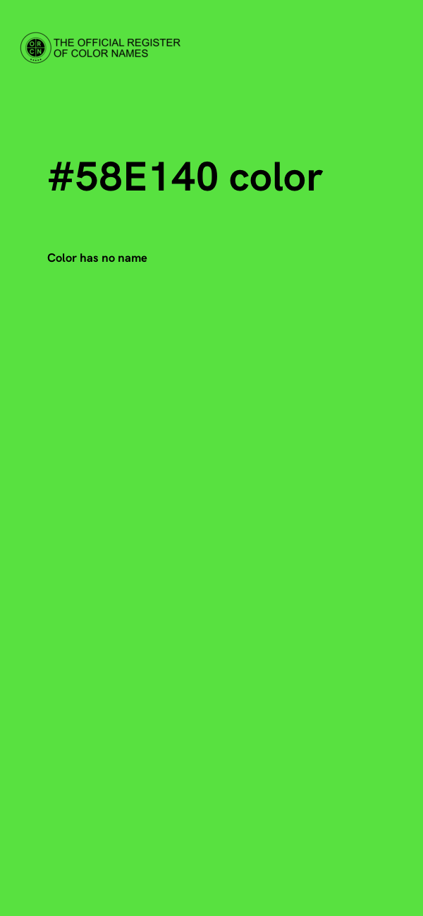 #58E140 color image