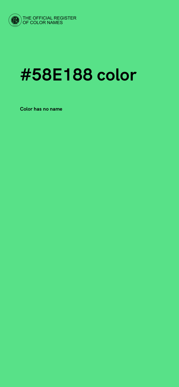 #58E188 color image