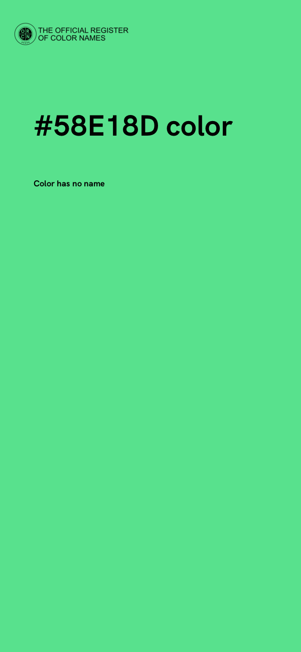 #58E18D color image