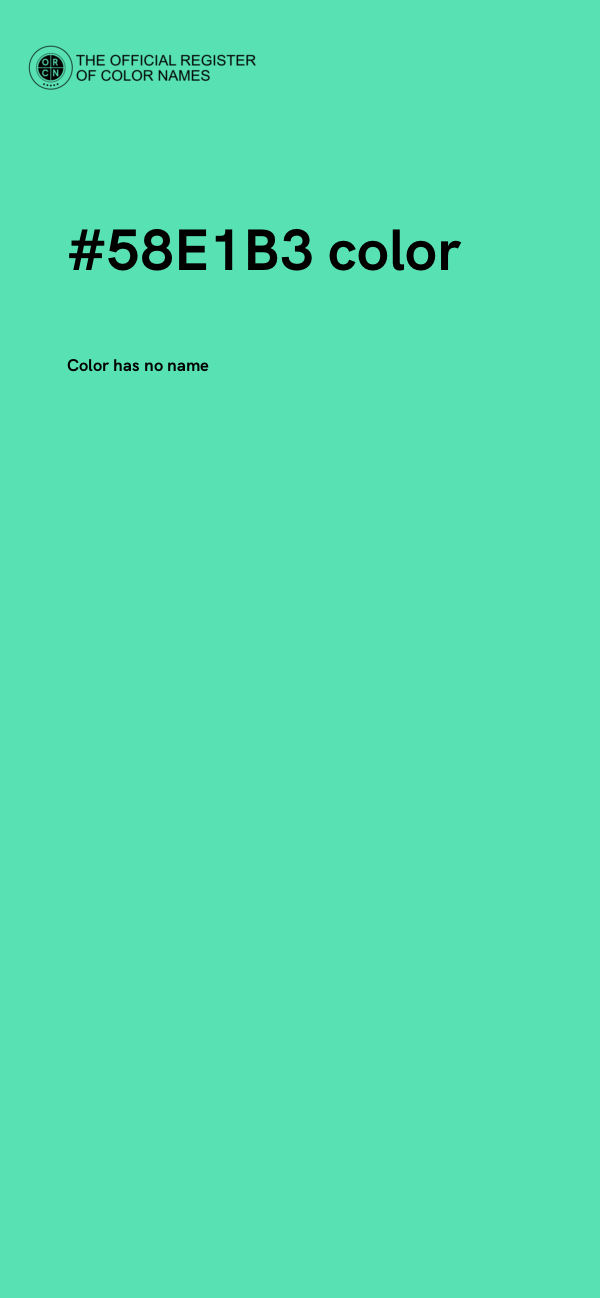 #58E1B3 color image