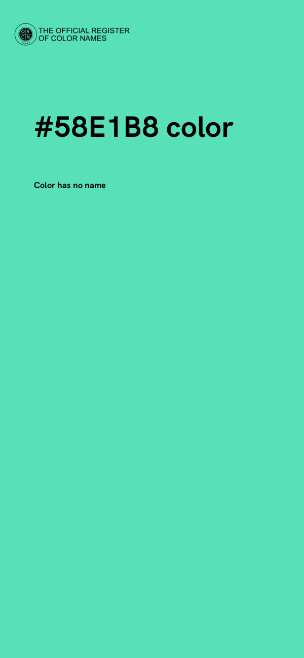 #58E1B8 color image