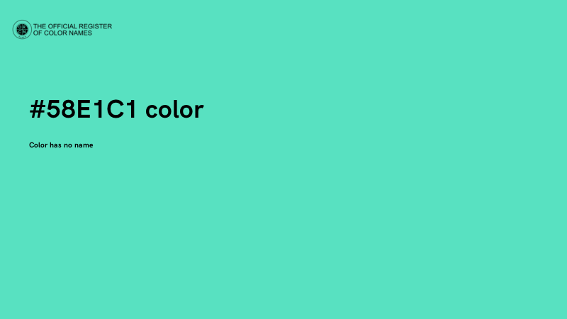#58E1C1 color image