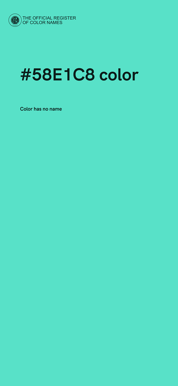 #58E1C8 color image