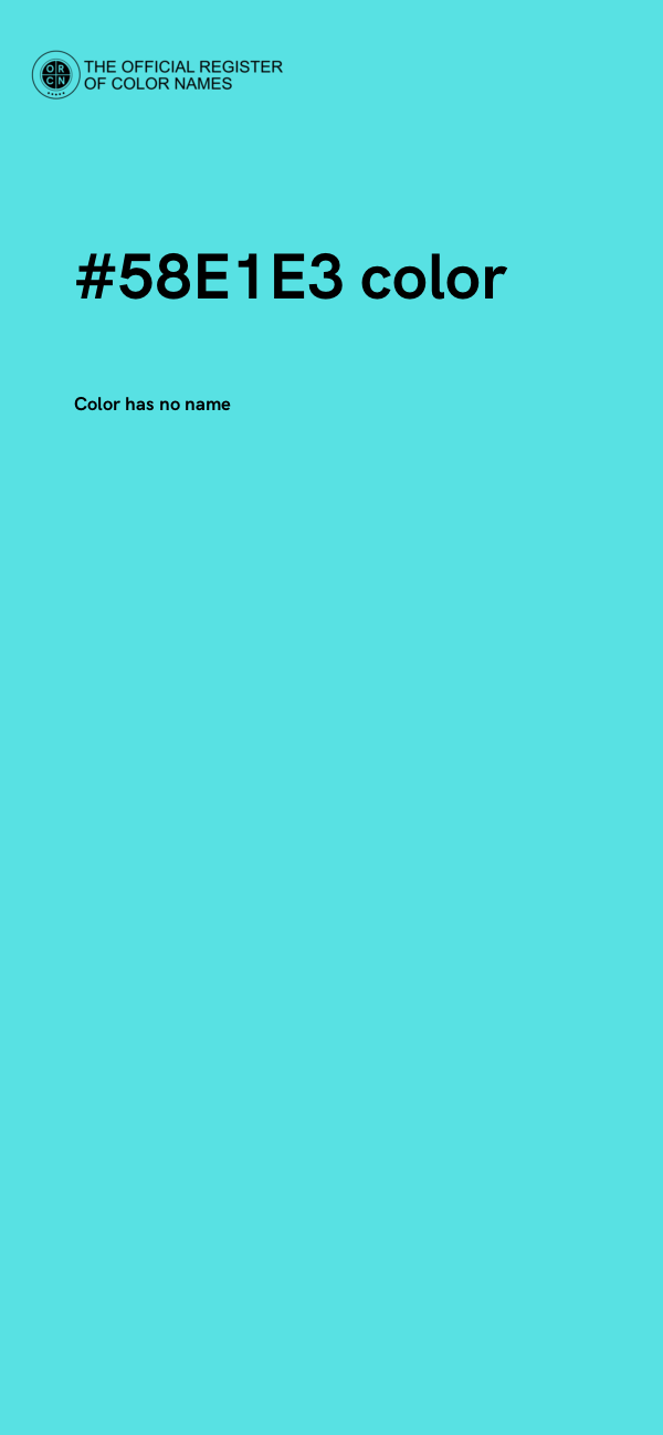 #58E1E3 color image