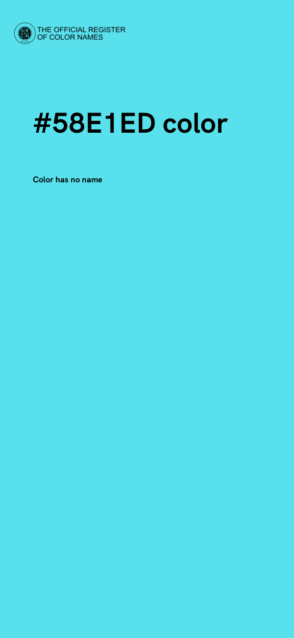 #58E1ED color image